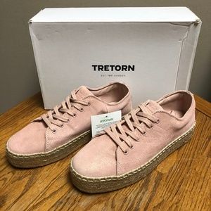 Tretorn Women's Eve2 Sneaker-Blush/Gold- New!!